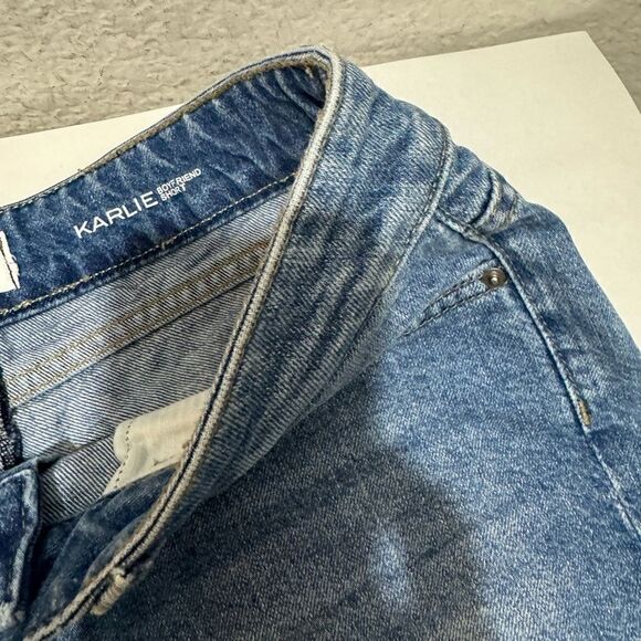 DL1961 Distressed Denim Jean Cut Off Shorts Karlie Boyfriend Shorts 28 - Picture 5 of 12